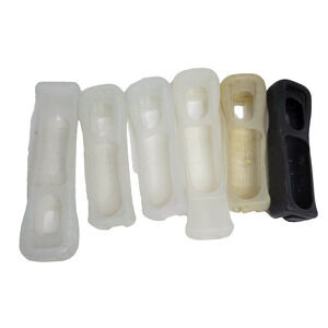 Nintendo Wii Remote Silicone Gel Cover Grip Sleeves Lot of 5 OEM Official